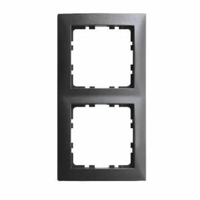 Berker S1 afdekraam 2-voudig antraciet mat 10103276