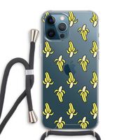 Bananas: iPhone 12 Pro Max Transparant Hoesje met koord