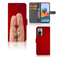 Xiaomi Redmi Note 10 Pro Wallet Case met Pasjes Liefde - Origineel Romantisch Cadeau