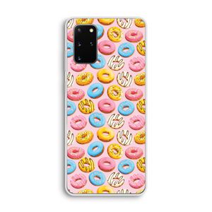 Pink donuts: Samsung Galaxy S20 Plus Transparant Hoesje