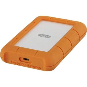 LaCie Rugged Secure 2 TB Externe harde schijf (2,5 inch) USB-C Zilver, Oranje STFR2000403