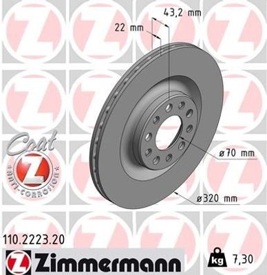 Remschijf Coat Z 110222320