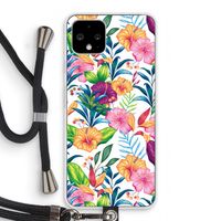 Tropisch 2: Pixel 4 Transparant Hoesje met koord