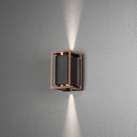 Konstsmide Vale 423-759 Buitenlamp (wand) LED GU10 14 W Zwart, Koper - thumbnail