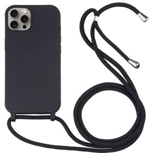 Samsung Galaxy S22 Ultra hoesje - Backcover - Koord - Softcase - Flexibel - TPU - Zwart