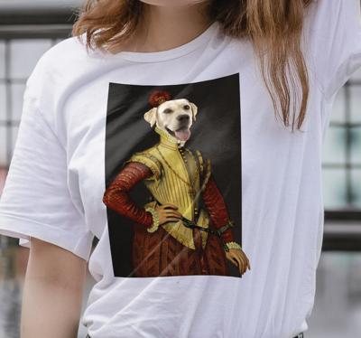 Aristocratische honden afdruk T-shirt