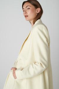 Floria Collective Dames Blazer Janne in het Zand - Handgemaakt Katoenen Colbert met Goud Zari Draad - Getailleerd Oversized Look