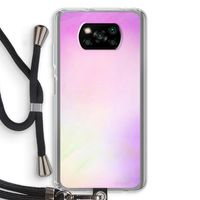 Flow mist pastel: Xiaomi Poco X3 NFC Transparant Hoesje met koord