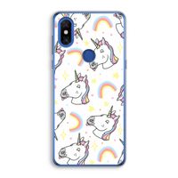 Rainbow Unicorn: Xiaomi Mi Mix 3 Transparant Hoesje