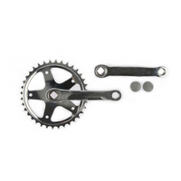 Vinty crankstel 36t. spieloos 130mm 1/8 zilver