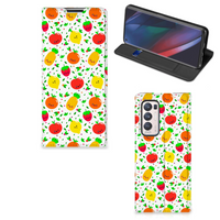 OPPO Find X3 Neo Flip Style Cover Fruits - thumbnail