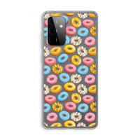 Pink donuts: Samsung Galaxy A72 Transparant Hoesje - thumbnail
