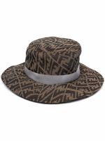 FENDI chapeau à motif FF Vertigo - Marron - thumbnail