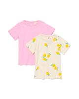 HEMA Baby T-shirts Rib - 2 Stuks Ecru (ecru)