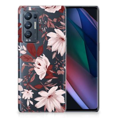 Smartphone hoesje OPPO Find X3 Neo Watercolor Flowers