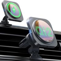 Qi2 Magnetic Wireless Car Charger(Halolock) - Grey