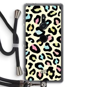 Leopard pattern: Sony Xperia XZ2 Transparant Hoesje met koord
