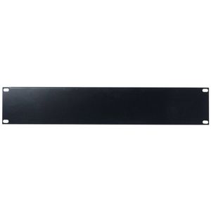 DAP 19 inch blindplaat 2 HE U-vorm zwart