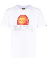 A BATHING APE® t-shirt en coton à logo imprimé - Blanc - thumbnail