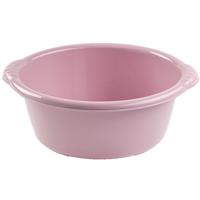 Plasticforte Afwasteiltje - Set van 2x stuks - 6 liter - oud roze - rond - 34 x 14 cm