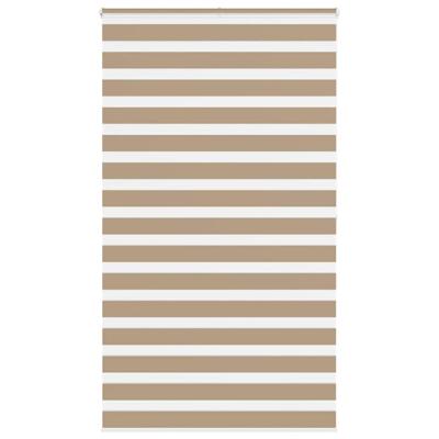 Zebra Blind 130x200 cm stofbreedte 125,9 cm polyester zandbruin