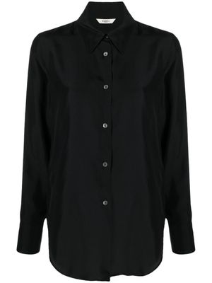 Barena chemise en soie à manches longues - Noir