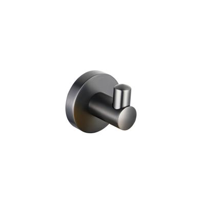 Fortifura Calvi Handdoekhaak - enkel - rond - met rozet - Geborsteld Gunmetal PVD SW721175