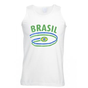 Witte heren tanktop Brazilie