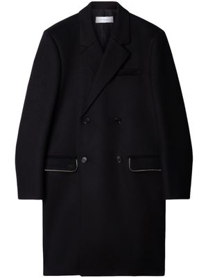 Off-White manteau en laine vierge à détails de zips - Noir