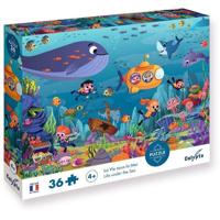 Puzzel - SENTOSFEER - 36 stukjes - Leven onder de zee - Zijdezachte textuur - 7-kleurenprint - Geschikt voor kinderen vanaf 4 jaar