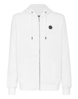 Philipp Plein hoodie zippé à logo Plein™ - Blanc
