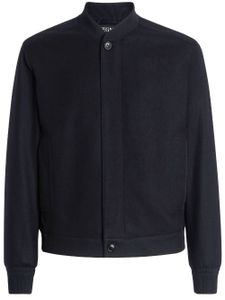 Zegna veste bomber en cachemire - Bleu