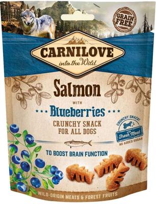 CARNILOVE Verse zalm + bosbes brokjes voor honden - 200 g