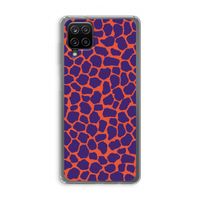 Purple Giraffe: Samsung Galaxy A12 Transparant Hoesje