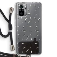 Hipster stripes: Xiaomi Redmi Note 10S Transparant Hoesje met koord