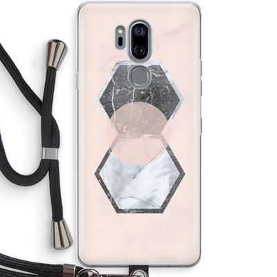 Creatieve toets: LG G7 Thinq Transparant Hoesje met koord