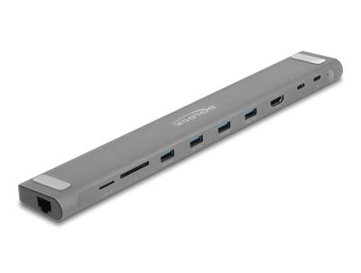 DeLOCK USB Type-C Slim Dockingstation dockingstation HDMI, 4x USB-A 3.2 (5 Gbit/s), USB-C 3.2 (5 Gbit/s), MicroSD, SD, TB 3, RJ-45 DeLOCK USB Type-C Slim Dockingstation dockingstation HDMI, 4x USB-A 3.2 (5 Gbit/s), USB-C 3.2 (5 Gbit/s), MicroSD, SD, TB 3, RJ-45