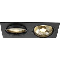 SLV 113840 New Tria 1 Inbouwlamp Halogeen, LED GU10 150 W Zwart (mat) - thumbnail