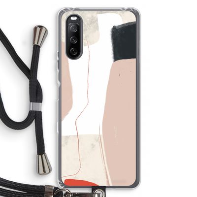 Lava: Sony Sony Xperia 10 III Transparant Hoesje met koord