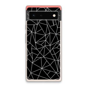 Geometrische lijnen wit: Google Pixel 6 Transparant Hoesje