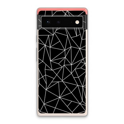 Geometrische lijnen wit: Google Pixel 6 Transparant Hoesje