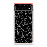 Geometrische lijnen wit: Google Pixel 6 Transparant Hoesje