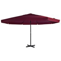 Parasol met aluminium paal 500 cm bordeauxrood - thumbnail