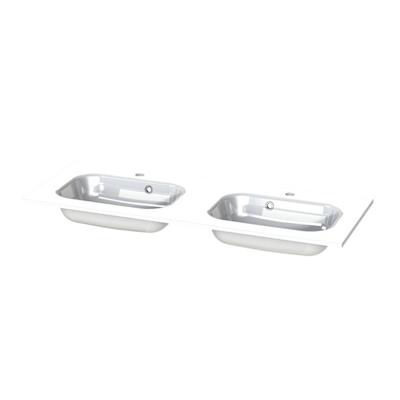 Wastafel Tiger S-line Oval 120 cm Glanzend Wit