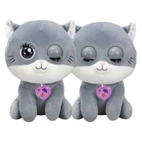 Silverlit winksies blauwe kat interactieve knuffel