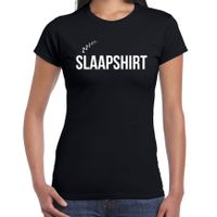 Slaapshirt fun tekst pyjama shirt zwart voor dames - Grappig slaapshirt / slaap kleding t-shirt