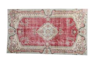 Vintage vloerkleed rood nr.84043 246cm x 144cm