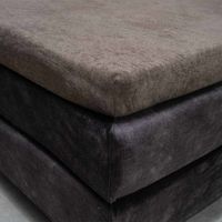 Fresh & Co Luxe Badstof Splittopper Hoeslaken Kleur: Taupe, 160x200/210/220 - thumbnail