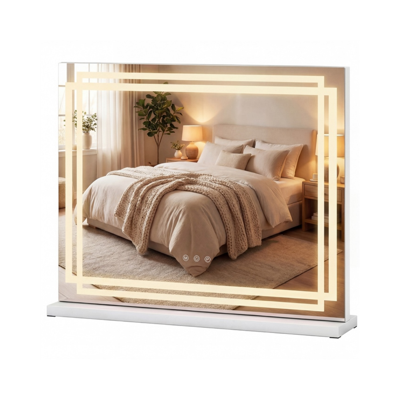 LED-make-upspiegel Hollywood-kaptafelspiegel 3 Instelbare Lichtkleuren-S