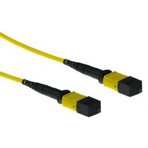 ACT 2 meter Singlemode 9/125 OS2 glasvezel patchkabel polarity A met MTP female connectoren